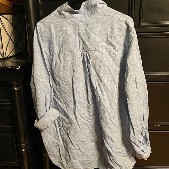 GAP Women's Sky Blue Button Tunic - Picture 4 of 5